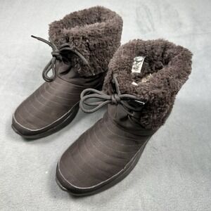 Nike Kaishi Winter High Sneaker Boots Women's 8 Brown Faux Fur Lined 807195-262
